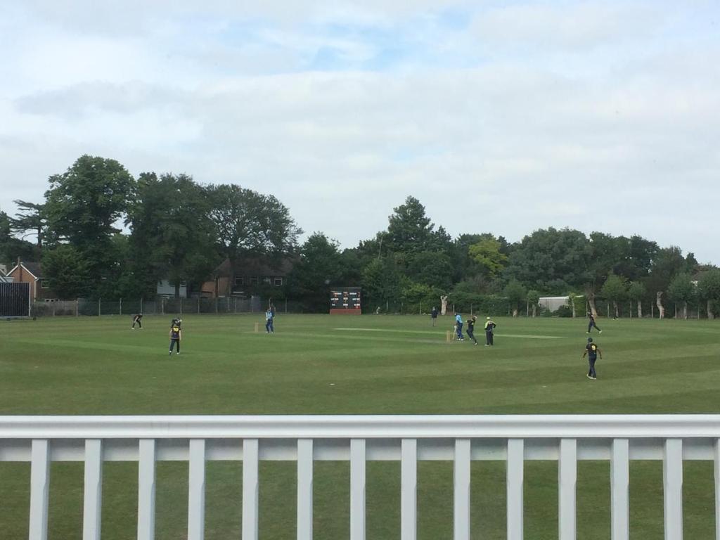 View from the scorebox; S.