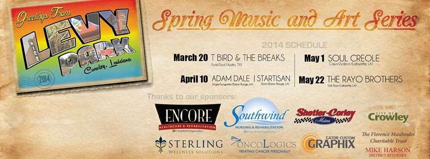 Upcoming Events The City of Crowley is Sponsoring a spring music and art series. It will be for the entire family and admission is free. The first event will be Thursday March 20 th.