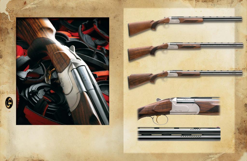 MODEL 206 FIELD GRADE 12 gauge with 26 or 28 barrels Selective automatic ejectors or standard extractors 5 Multi-Choke tubes Checkered Turkish walnut stocks FIELD OVER & UNDERS MODEL 206 SPORTING 12