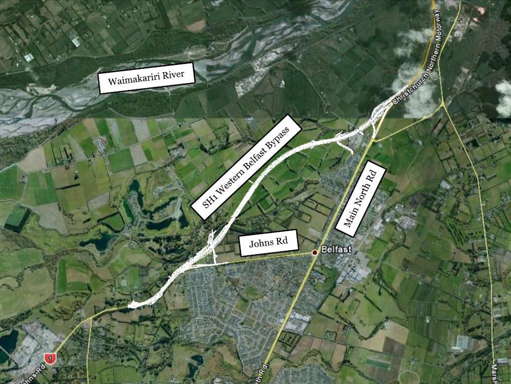 WBB- Transportation Assessment 4 2 Project Overview The Transport Agency proposes to construct, use and maintain a motorway (4-lane median divided arterial road) extending the Christchurch Northern