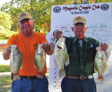 Ray and Mickey pounded the big ones all day long off a main point, out in the middle of the lake. Their 15.