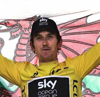 GERAINT THOMAS The Team Sky cyclist became the first Welshman ever to win the Tour de France, the biggest competition in the cycling calendar.