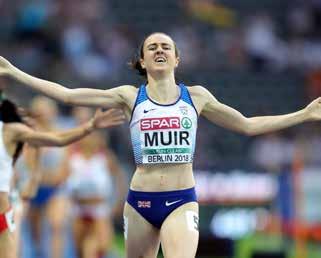LAURA MUIR The Scot finishes 2018 as the number one ranked female 1500m runner in the world.