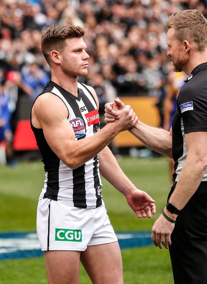 PLATINUM $8,245 Hospitality and Events ou and a guest will receive an invitation to mingle with your sponsored player(s) at the 2019 Collingwood Season Launch.