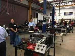 They entered in their chosen areas of interest, such as Carpentry, Leadership, EMT training, Firefighting, and more appropriate for us, Power Equipment, which is part of the Auto Shop