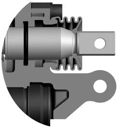 Lever bracket for open spool actuator. Spool* LU2 Lever bracket No lever bracket open spool end. As LU2 without bellows. The spool is protected by a scraper ring. A92 Lever bracket without bellows.