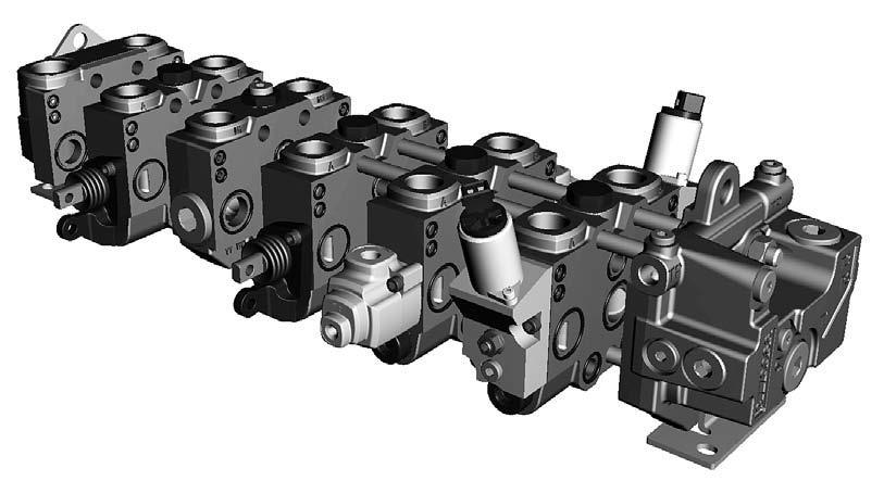 Valve Description The directional valve is of modular construction.