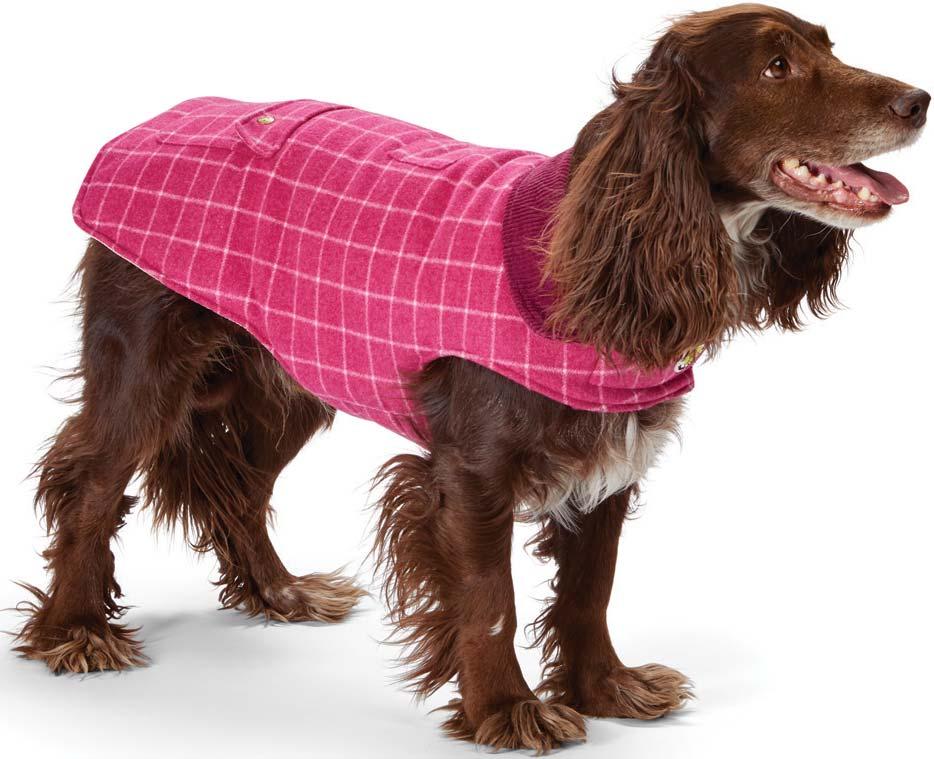TWEED DOG JACKET A stylish, canine twist on the classic British walking jacket, this tweed windowpane