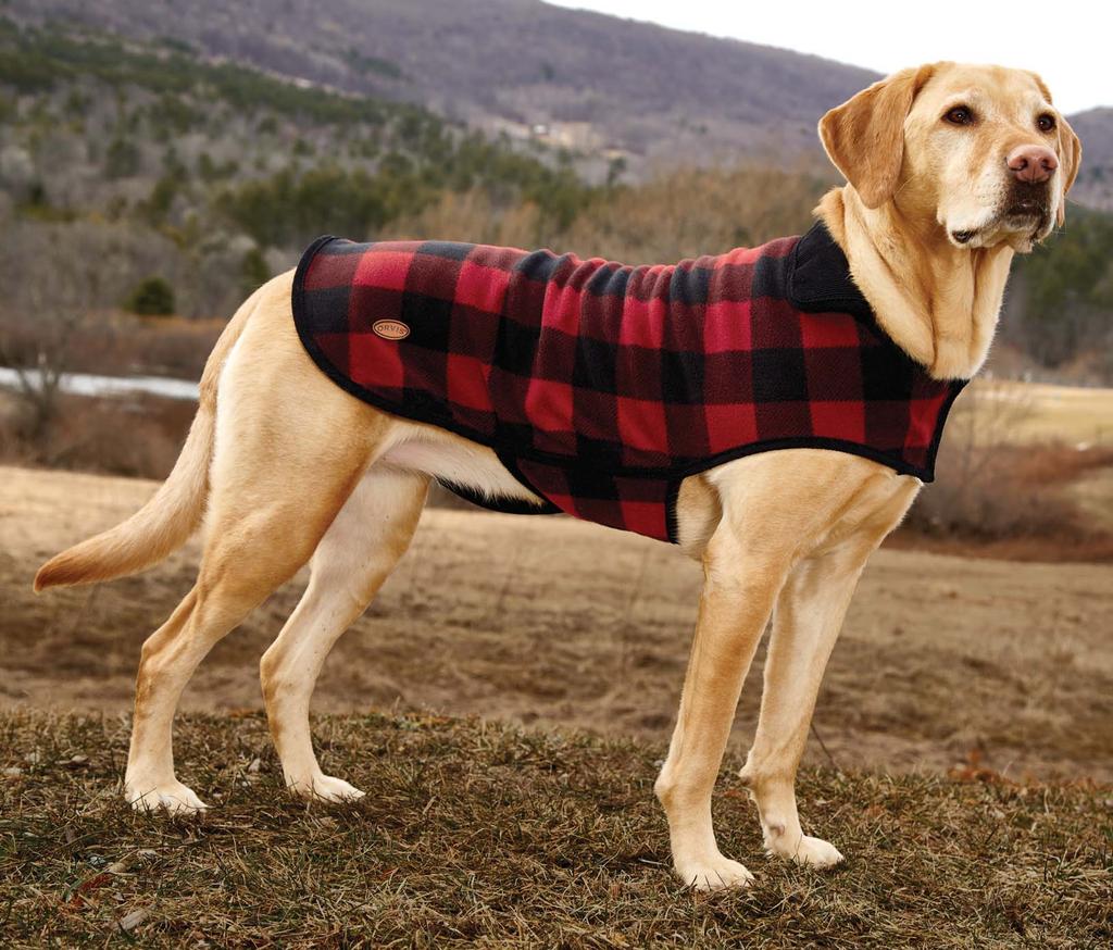BUFFALO CHECK DOG JACKET Enjoy the great outdoors with your dog all year round.