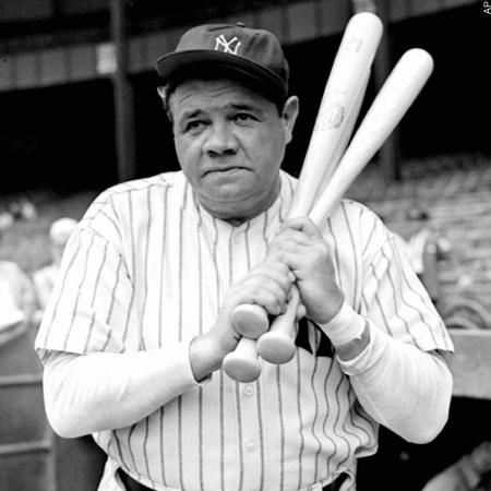 Babe Ruth hit 714 home runs in his career. He brought 2,213 runs in.