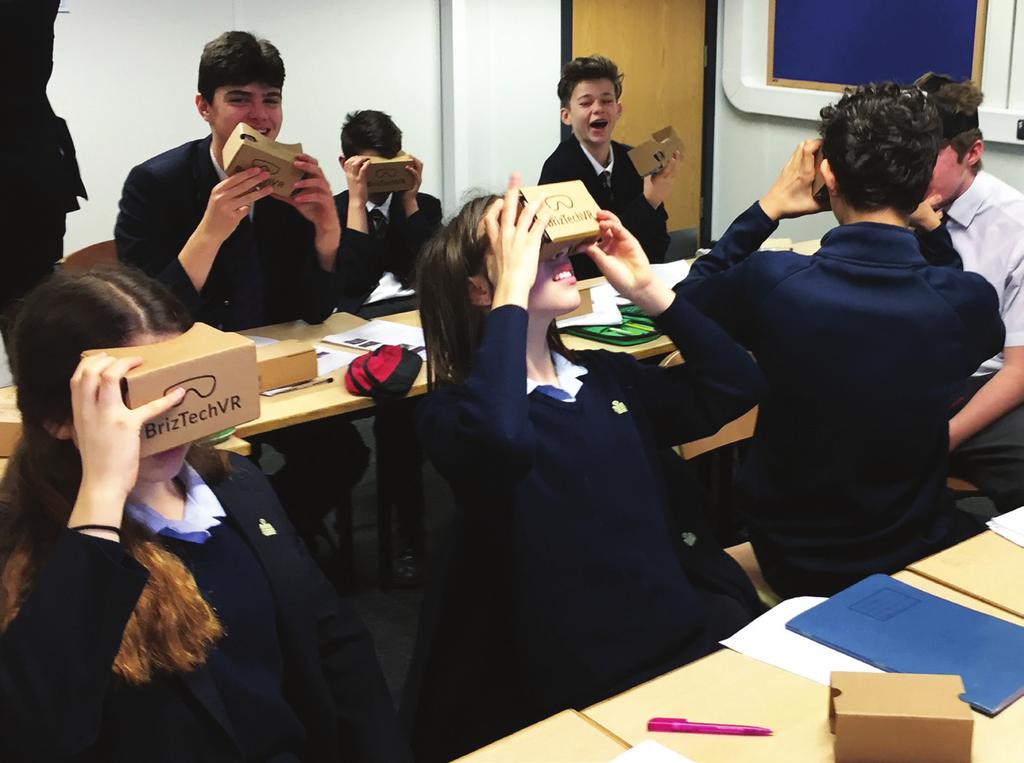 4 VISIONARY GEOGRAPHERS In the Geography Department we have been trialling our brand new Google Cardboard headsets.