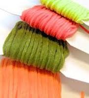 Red, Yellow, Black, White, Orange, Green High, Chartreuse, Olive Polar Chenille Long translucent fibers that undulate