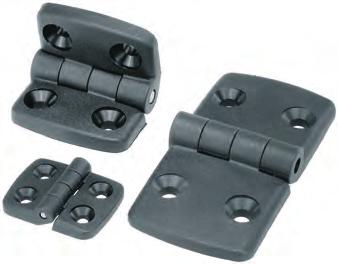 K0435 plastic D2 D3 H 40 D1 Fibreglass reinforced thermoplastic. Hinge pin stainless steel. B2 B1 Hinge black. Pin bright. K0435.251528 KIPP plastic Unequal leaf hinges can be mounted left or right.