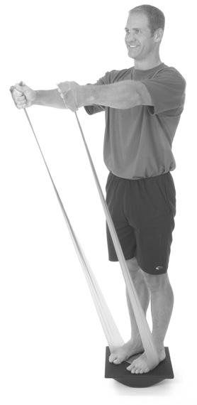 Bilateral Shoulder Flexion Stand with both feet oblique to Rocker bottoms.