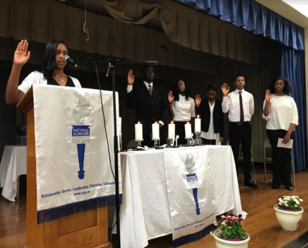 INSIDE NATIONAL JUNIOR HONOR SOCIETY As most of you know, the induction of many of Samuel Ogle Middle School s eight graders into National Junior Honor Society was just a few weeks ago.