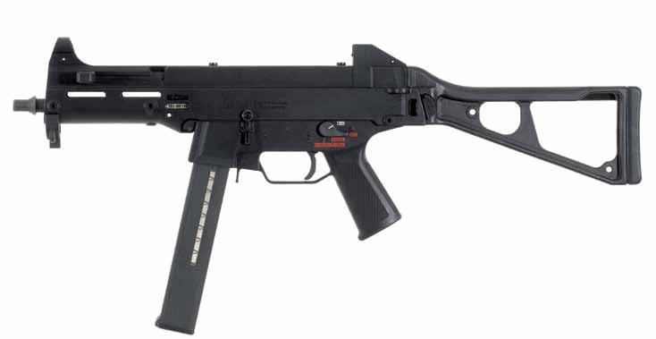 UMp 9 m m x 19 /. 4 0 S &W /. 45ACP submachine guns A truly modern submachine gun, the UMP is made using the latest in advanced polymers and high-tech materials.