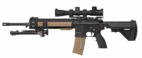 HK416 5.56 m m x 45 selective fire rifles & carbines The HK416 was developed by Heckler & Koch for US special operations forces as a major product improvement of M4/ M16-type carbines and rifles.