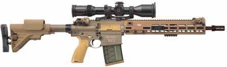 The M110A1 use a short stroke gas piston to actuate an operating rod which allows the weapon to run cooler and with less fouling of the bolt carrier group and chamber drastically improving