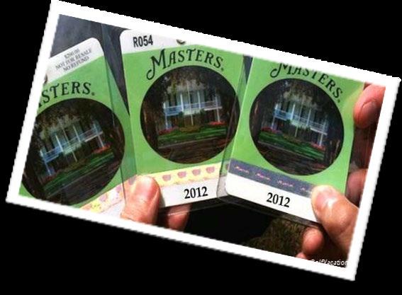 Official 2019 Masters Tickets and Badges Practice Round Tickets (Monday, Tuesday, and Wednesday) Par 3 Tournament (Wednesday Afternoon) Tournament Round Badges (Thursday, Friday, Saturday, and