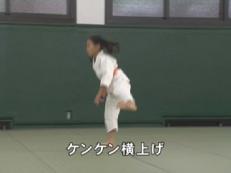 From that position hop forwards. This is training for o-uchi-gari (major inside reap). 13. AIRPLANE Stretch both arms out to the side.