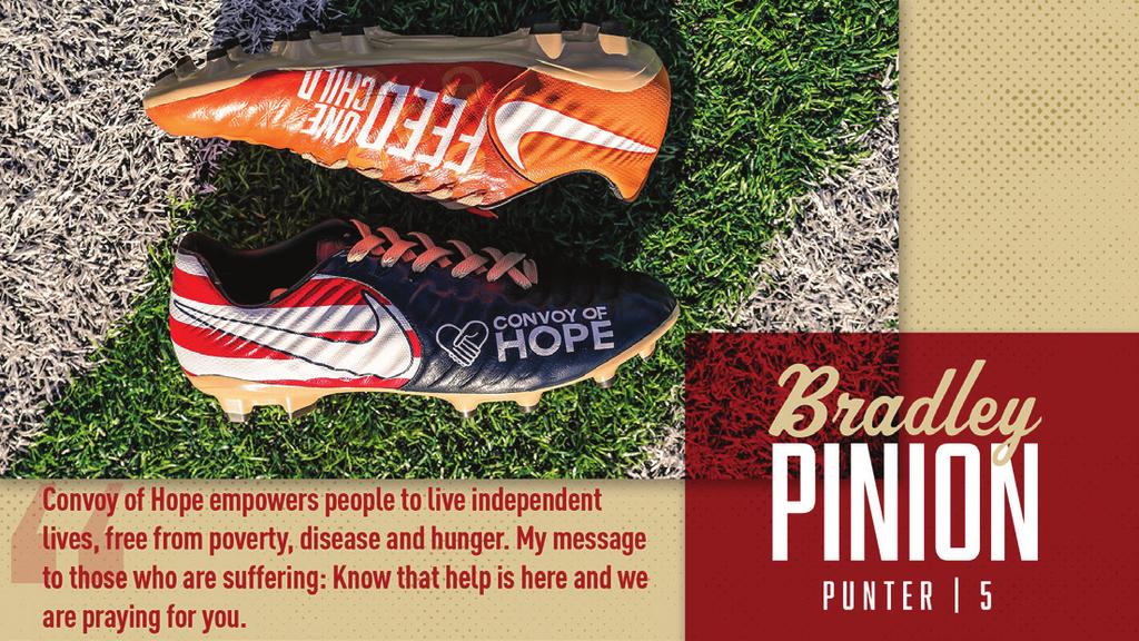GOLDMINE (CONTINUED) During all Week 13 games in 2017, NFL players had the chance to share the causes that are important to them as part of the NFL s My Cause, My Cleats campaign.