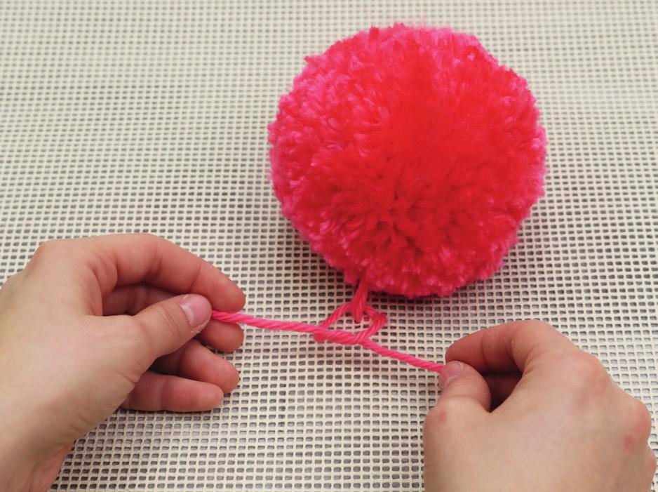 You should simply fill these with pom-poms, even though they re not in your plan. This way, your rug will also look tidy and orderly from behind too.