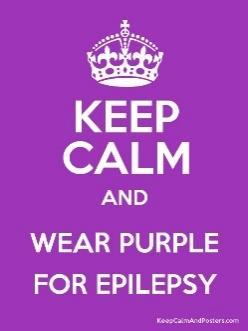 Last day of school is going to be a dress up in Purple for an Epilepsy Fundraiser.