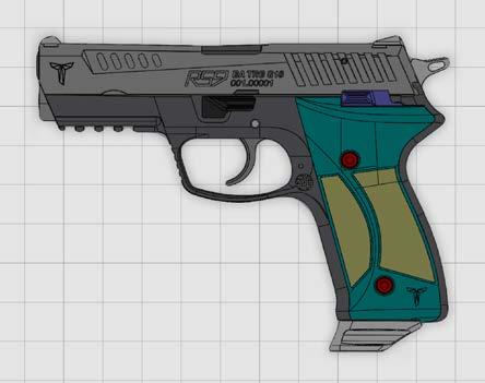 FEATURES FEATURES Semi-automatic pistol works on principle of short wince (short-recoil).