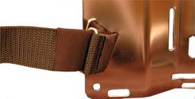Weave a shoulder strap base plate onto the waist-strap. 7.