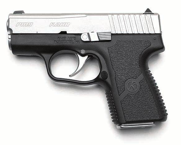 KAHR PM SERIES MICRO COMPACT DOUBLE ACTION ONLY POLYMER FRAME MODELS KAHR PM9 Available in caliber.