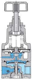 Miniature Pressure Regulator 3 mm RI Diaphragm precision pressure regulator of very small design and low air consumption