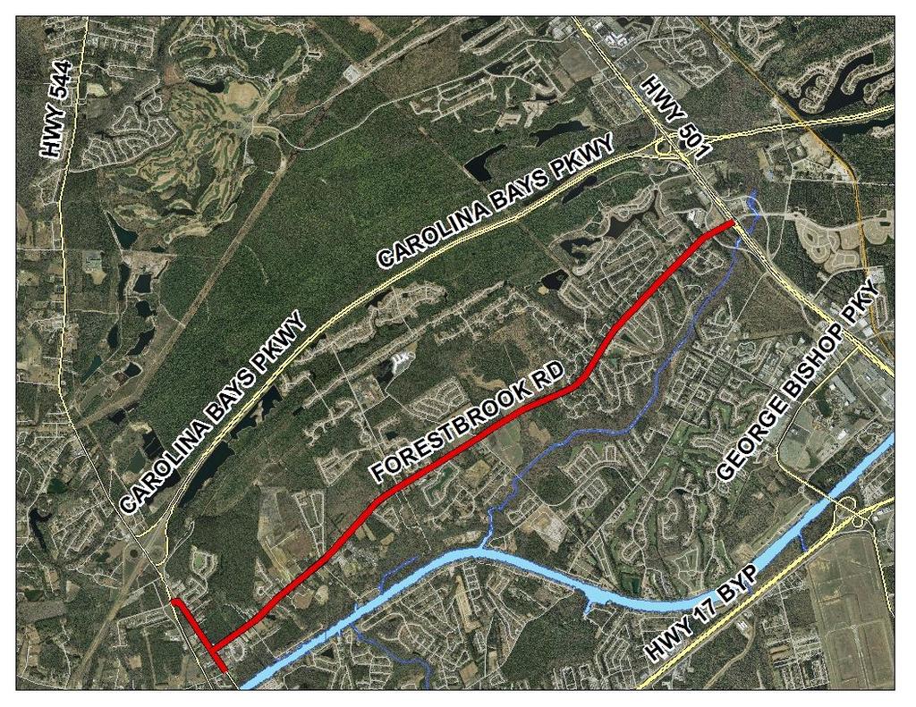 Forestbrook Road $89.1M widening and/or turn lane additions on Forestbrook Road from Rt.