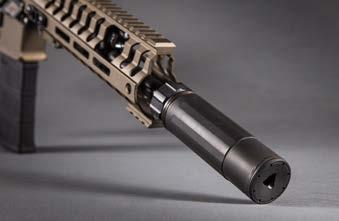 4-inch Dead Air Armament Sandman-K QD suppressor adds only 2.9 inches to firearm s length.