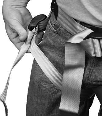 Leg straps can cross over or under the leg buckle strap as
