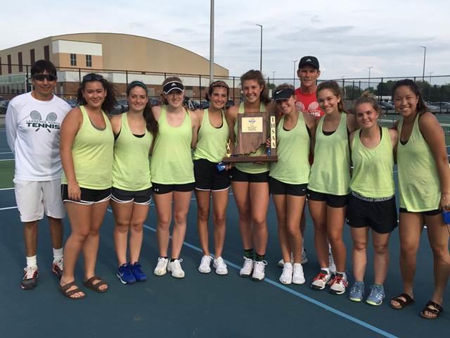 Girls Tennis: The tennis team won the IHSAA Sectional championship last week!