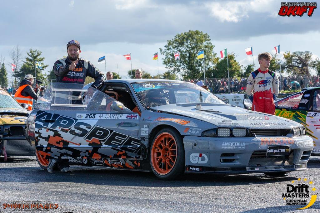 DOUBLE TROUBLE: PART 2 Having climbed the podium in the final round of the Irish Drift Championship less than 24 hours earlier Matt Doorhunter Carter hoped to do the same as the 2018 DriftMasters