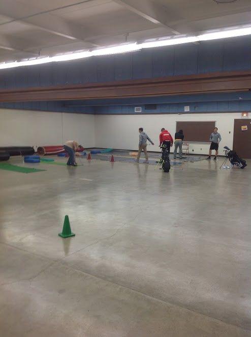 Coach Bechard said, I Golf Club enjoying a day of practice! He says students should look for flyers to sign up around that time. The club meets in the upper gym 1 or 2 times a week.