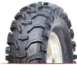 terrain conditions Heavy 6-ply rated construction to resist sidewall perforations and assists in stability and control Open tread design clears itself of mud for superior control VRM 364 ADVANTAGE