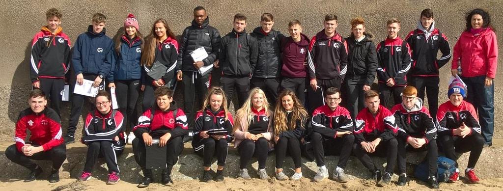 My class (Ms Reeves's) and Ms Crowe's 6th year geography class travelled to Garrestown beach in Kinsale to do our field work project which is worth 20% of our geography