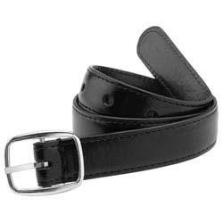 BOYS Reversible Dress Belt Braided Belt This classic dress belt provides extra value with a different color on each side. Goldtone center-bar buckle. Almost one inch wide.