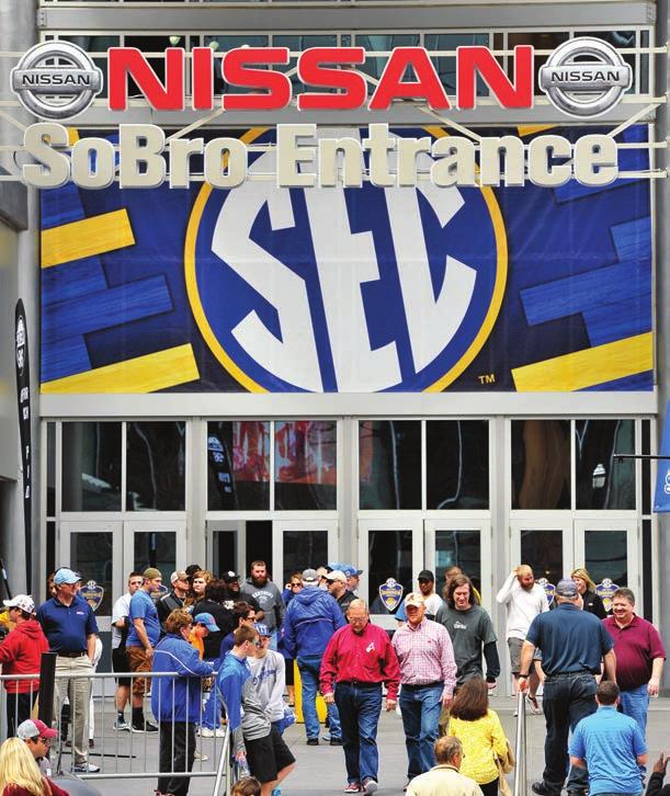 The SEC Men s Basketball Tournament will be hosted nine times (2015-2017, 2019-2021, 2023-2025) and the SEC Women s Basketball Tournament will be hosted three times (2018, 2022, 2026).