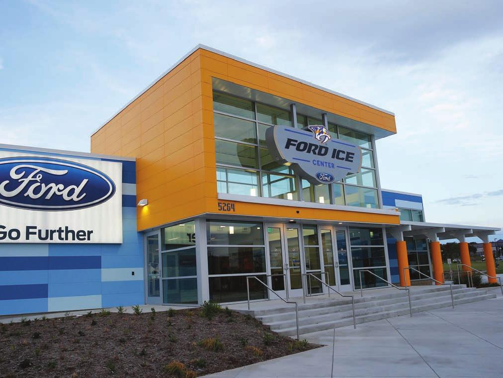 Ford Ice Center, which the Predators opened in conjunction with Metro Sports Authority, is located in Antioch, Tenn.