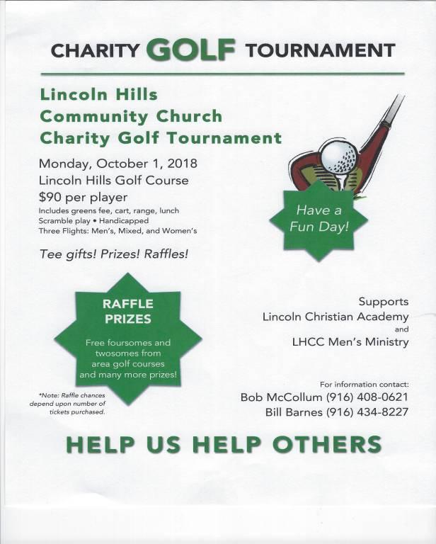 ! 3 Want more golf and help others? See below.