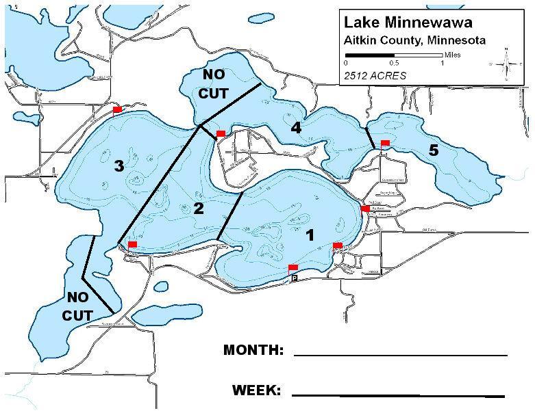 June Harvesting Report The lake is divided into five harvesting zones (see figure 1).