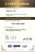 Company History and Quality Management Systems HASM is an ISO 9001:2015, ISO 14001:2015, and AS9100 Revision D (2016) certified manufacturer of high-performance fasteners.