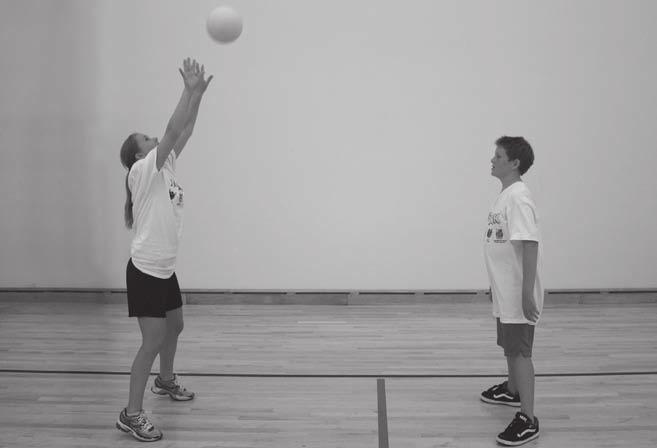 Overhead Pass (Set) With Partner Start with toss. Set back and forth with your partner. Ready Position Point your toes straight ahead and feet shoulder width apart.