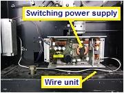 . Attach the wire unit (C). Attach the ferrite core if it is used on the original wire unit.