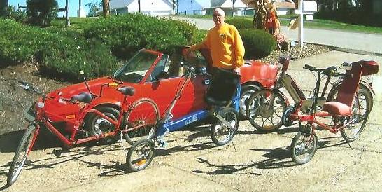 Member Profile, continued. Jim, like many of us has a second hobby. This past time also has to do with vehicles, bicycles!