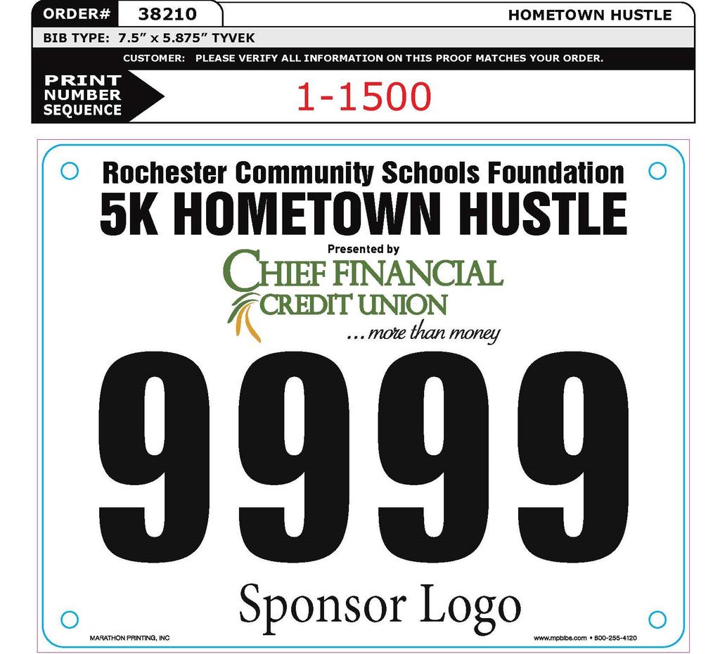 (Max 8) Sign Sponsor $1,500 Company logo will appear on six (6) 4 x 12 display banners located at prime locations throughout the Greater Rochester area for 45 days, logo on back of t-shirts,