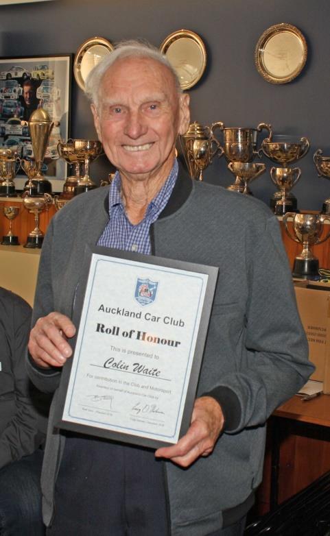 ROLL OF HONOUR & MEMBERS REUNION 2018 Part 2 INTRODUCING THE FINAL TEN AUCKLAND CAR CLUB ROLL OF HONOUR INDUCTEES OF 2018 Jim Waygood is one of the legendary but unsung heroes of both motorsport and